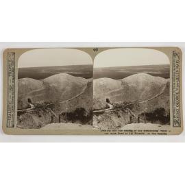 Looking into the depths of the tremendous crater of our mine fired at La Boiselle on the Somme