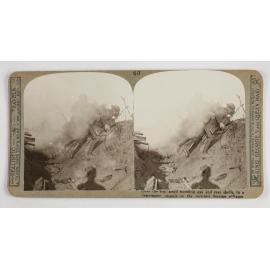 Over the top, amid bursting gas and tear shells, in a determined assault on the fortified Somme villagers