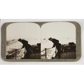 An exciting chase!  Destroyer speeds on trail of a murderous U-boat preying on our shipping