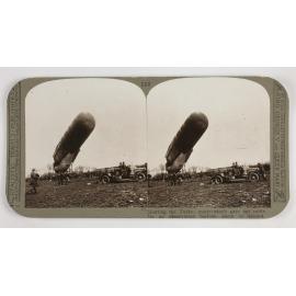 Spotting the Turks ; motor-winch pays out cable for an observation balloon about to ascend