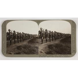 Our intrepid infantry  still "foot slogging" : on the long march thro' torrid heat to Baghdad