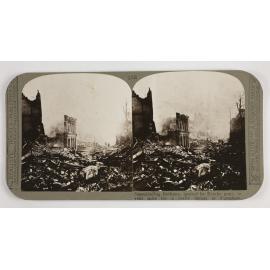 Smouldering Bethune ignited by Bosche guns, to vent spite for a costly defeat at Festubert