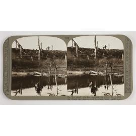 On the run!  In hot pursuit we cross the Canal de Nord by improvised bridges 'mid shell fire