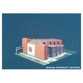 Model of Robert Blackwood Hall