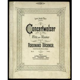 Concertwalzer : für Flöte mit Klavier : op. 21