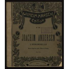 L'hirondelle : valse caprice pour flûte et piano, op. 44 / par Joachim Andersen.