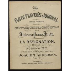 La résignation (méditation) et polonaise / par Joachim Andersen.