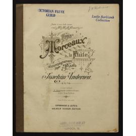 Trois morceaux pour la flûte avec accompagnement de piano, op. 57.2, Sérénade mélancholique / par Joachim Andersen.