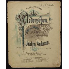 Wiedersehen : Lied ohne Worte für Flöte mit Klavierbegleitung :  Op. 46 / von Joachim Andersen.