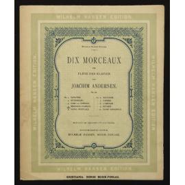 Dix morceaux für Flöte und Klavier, op. 62. No. 4, Sérénade d'amour / von Joachim Andersen. 