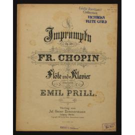 Impromptu, op. 29, für Flöte und Klavier / von Fr. Chopin ; bearbeitet von Emil Prill. 