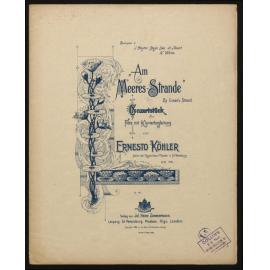 Am Meeres-Strande : By ocean's strand : Conzertstück für Flöte mit Klavierbegleitung : op. 76 / von Ernesto Köhler. 