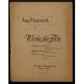 Werke für Flöte. Mazurka-Caprice Op. 4 : mit Klavierbegleitung / Aug. Hunrath. 
