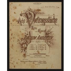 Acht Vortragsstücke für Flöte und Klavier. Op. 55, No. 4, Die Mühle / von Joachim Andersen. 