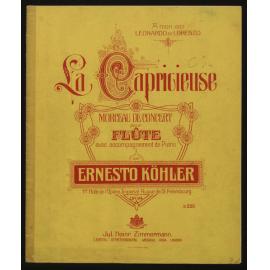 Capricieuse : morceau de concert pour flûte avec accompagnement de piano, op. 94 / par Ernesto Köhler. 