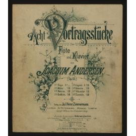 Acht Vortragsstücke für Flöte und Klavier. Op. 55, No. 2, Walzer / von Joachim Andersen. 