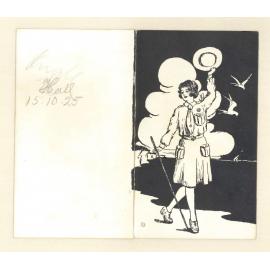 Dance card, 15th October 1925