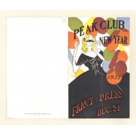 Peak Club New Year fancy dress, 31st December 1937