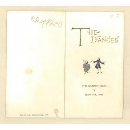 The dances, 27th June 1928