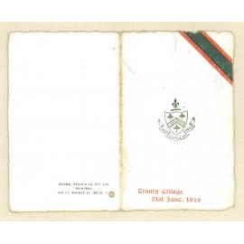 Trinity College, 21st June 1929
