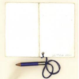 Dance card, 26th February 1930