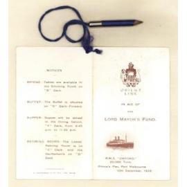 In aid of the Lord Mayor's Fund, 10th December 1928
