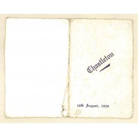 Chastleton, 16th August 1929
