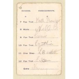 Dance card