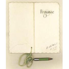 Programme, 26th February 1927