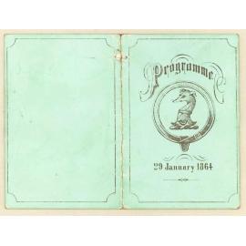 Programme, 29th January 1864