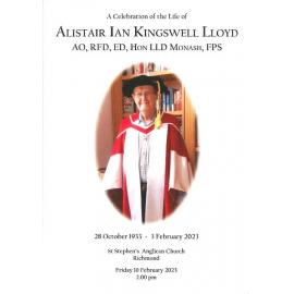 Order of service - Alistair Ian Kingswell Lloyd - 10 February 2023
