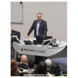 Professor Mark Bellgrove speaking at 60th anniversary event for the School of Psychological Sciences