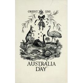Orient Line: Australia Day, 26th January 1939