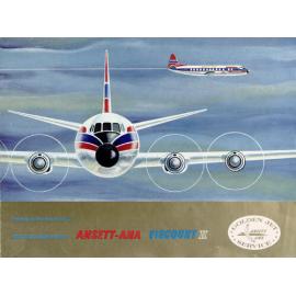 Introducing the new era in air travel... Ansett-ANA Viscount II: first of the Golden Jet Fleet