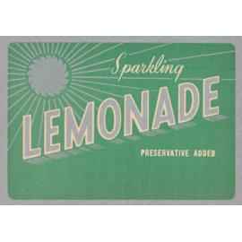 Sparkling Lemonade. Preservative added