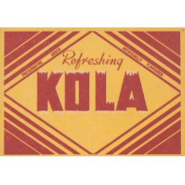Refreshing Kola. Peservative added. Artificially flavoured