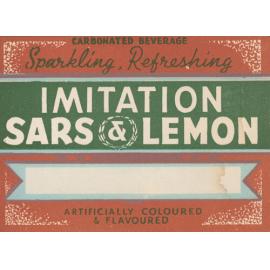 Carbonated Beverage. Sparkling, Refreshing. Imitation Sars & Lemon