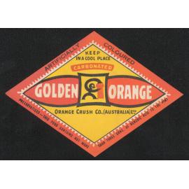 Carbonated Golden Orange Orange Crush Co (Australia) Ltd.. artificially coloured. Keep in a cool place. Preservatised - this food contains not more than three grns. Of benzoic acid to the pint