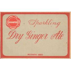Guaranteed. Sparkling Dry Ginger Ale. Preservative added.