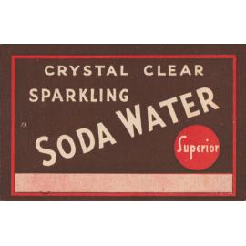 Superior. Crystal Clear Sparkling Soda Water