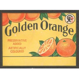 Golden Orange. Preservative added. artificially coloured.
