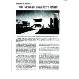 Facts about the University 3 - The Monash University Union