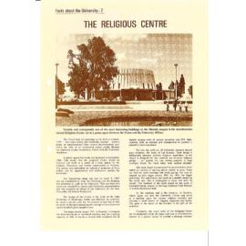 Facts about the University 7 - The Religious Centre