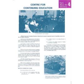 Facts about the University 4 - Centre for Continuing Education