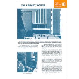 Facts about the University 10 - The Library System