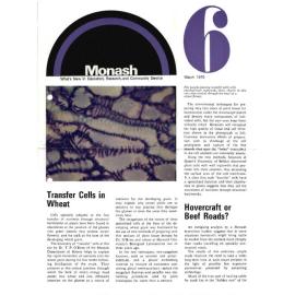 Monash: What's new in education, research and community services no.6