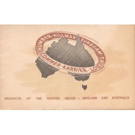 Humber-Hillman, Sunbeam-Talbot, Commer-Karrier : products of the Rootes Group, England and Australia