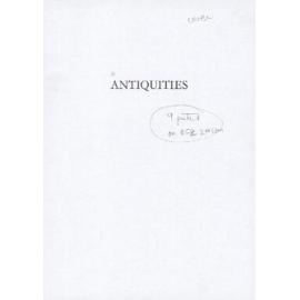 Antiquities research notebook