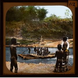 People on raft  