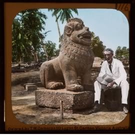 Large stone statue, Borobudur temple